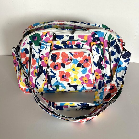 Lug Propeller 2 Overnight Bag Wildflower Brights White with Neon Print - Picture 9 of 16